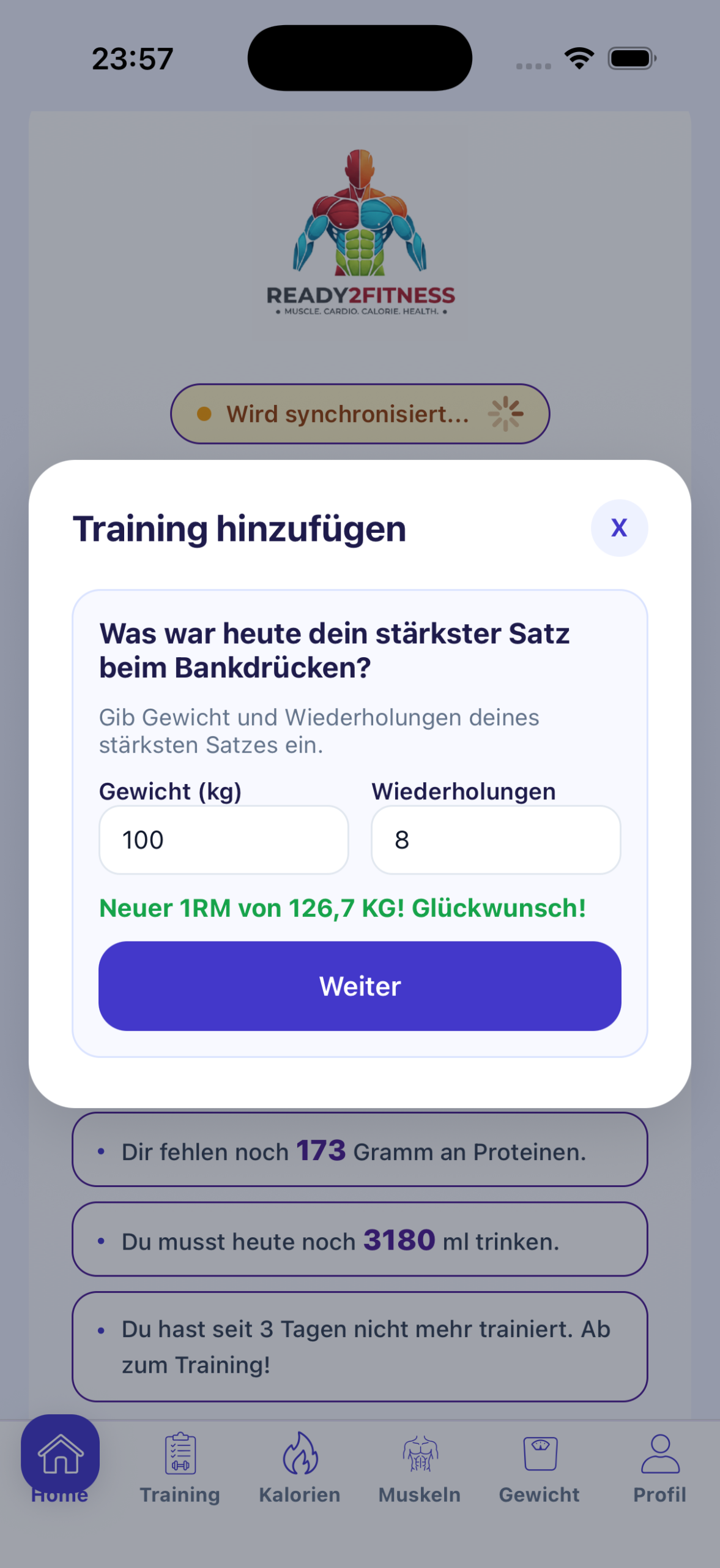 Neuer persönlicher Erfolg
